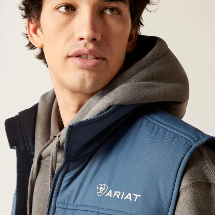 Men Jackets and Vests Ariat Crius Insulated Vest Steely Men Jackets and Vests Ariat Crius Insulated Vest Steely