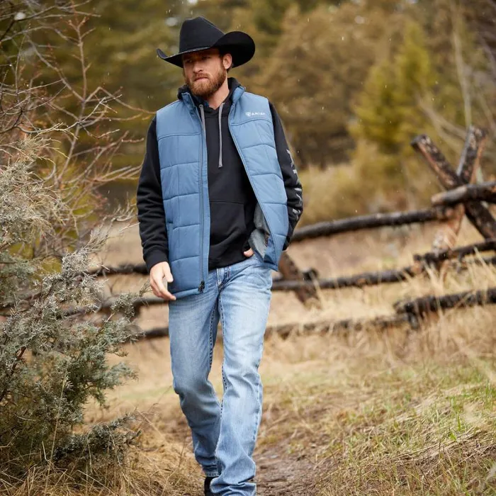Men Jackets and Vests Ariat Crius Insulated Vest Steely Men Jackets and Vests Ariat Crius Insulated Vest Steely