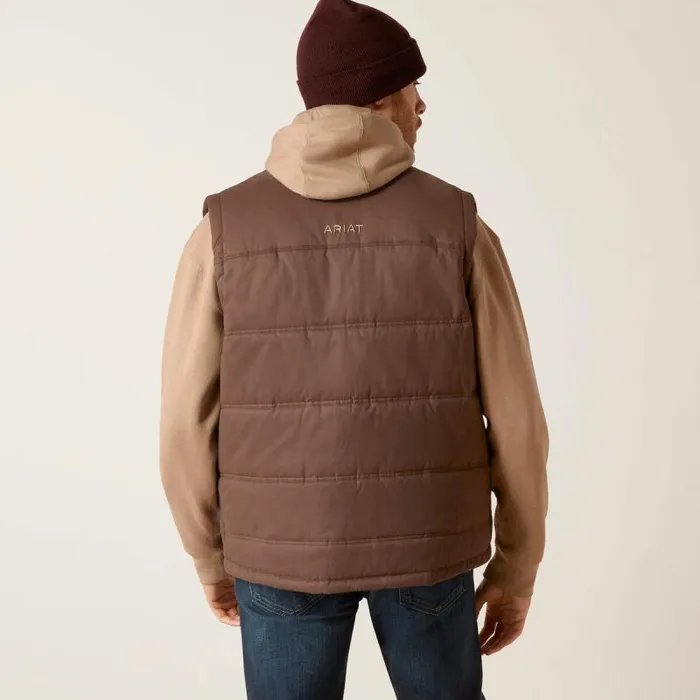 Men Jackets and Vests Ariat Grizzly 20 Canvas Conceal And Carry Vest Bracken