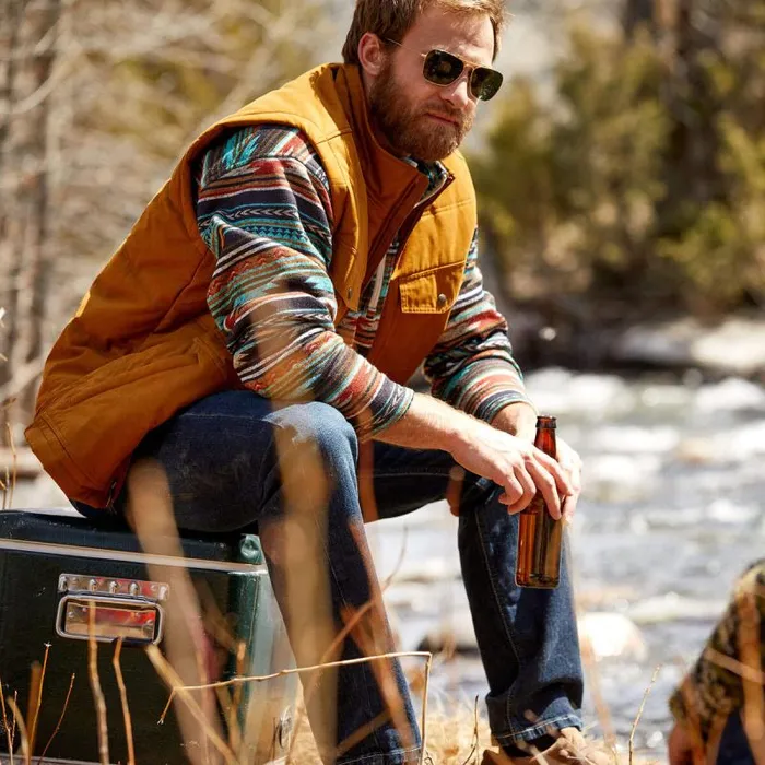 Men Jackets and Vests Ariat Grizzly 20 Canvas Conceal And Carry Vest Chestnut Men Jackets and Vests Ariat Grizzly 20 Canvas Conceal And Carry Vest Chestnut