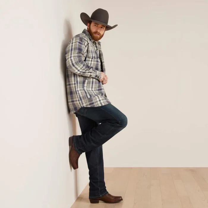 Men Jackets and Vests Ariat Hoover Shirt Jacket Iron Heather Men Jackets and Vests Ariat Hoover Shirt Jacket Iron Heather