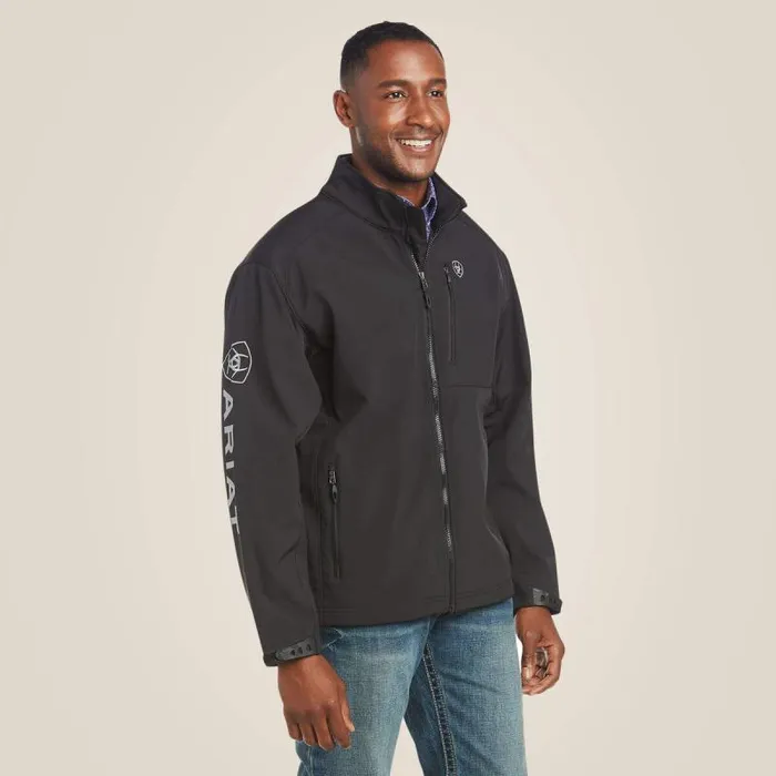 Men Jackets and Vests Ariat Logo 20 Softshell Jacket Black