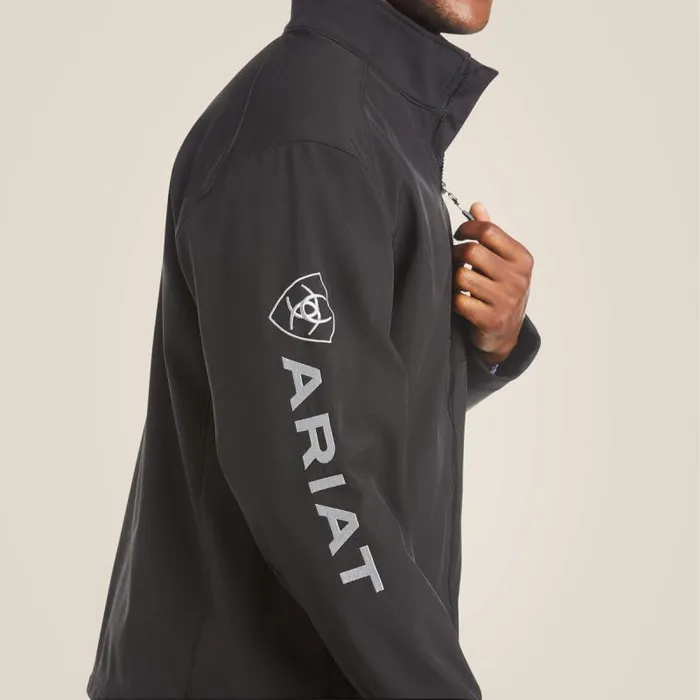 Men Jackets and Vests Ariat Logo 20 Softshell Jacket Black Men Jackets and Vests Ariat Logo 20 Softshell Jacket Black