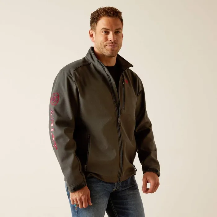 Men Jackets and Vests Ariat Logo 20 Softshell Jacket Charamericana