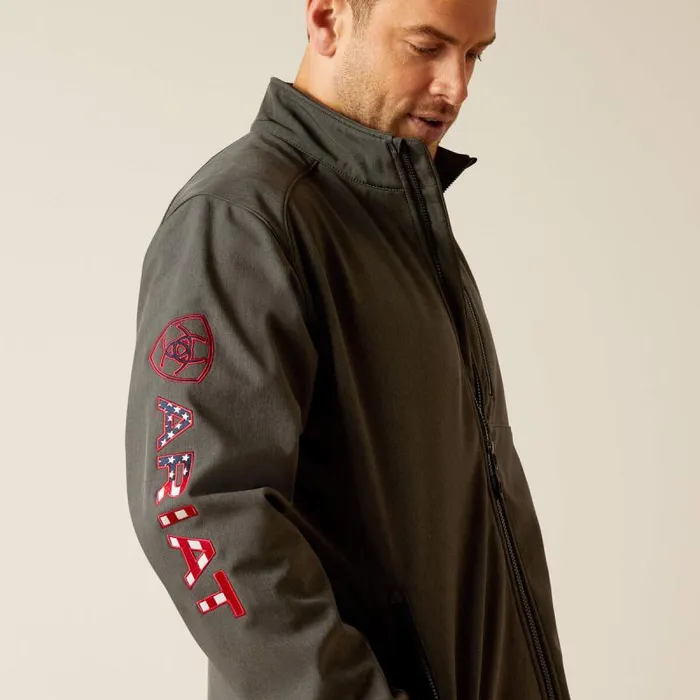 Men Jackets and Vests Ariat Logo 20 Softshell Jacket Charamericana