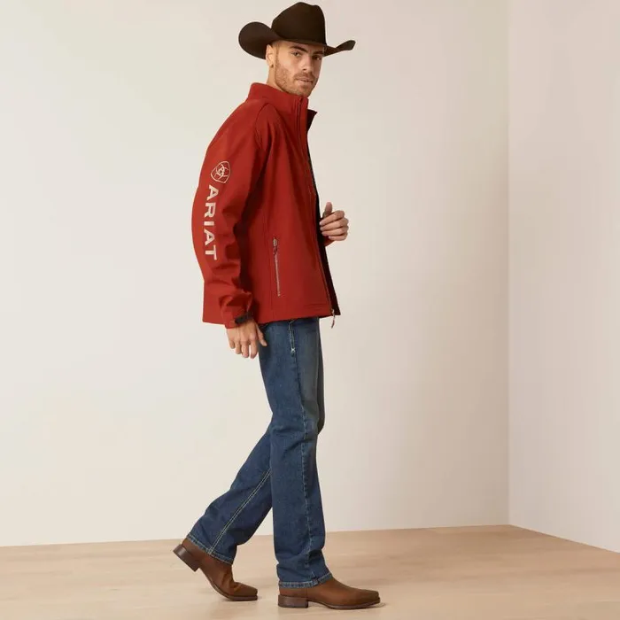 Men Jackets and Vests Ariat Logo 20 Softshell Jacket Koa Wood