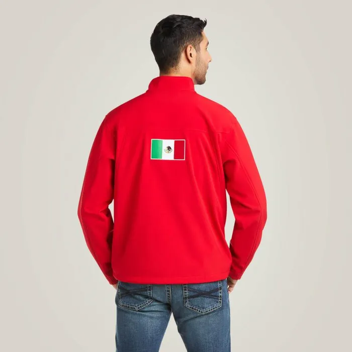 Men Jackets and Vests Ariat New Team Softshell MEXICO Jacket Red