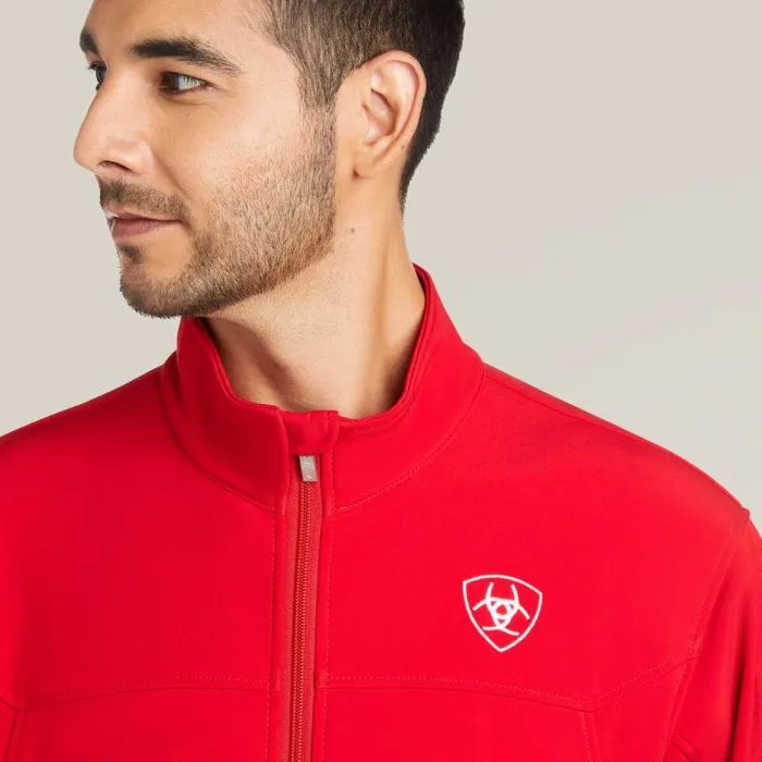Men Jackets and Vests Ariat New Team Softshell MEXICO Jacket Red Men Jackets and Vests Ariat New Team Softshell MEXICO Jacket Red