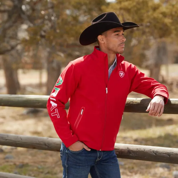 Men Jackets and Vests Ariat New Team Softshell MEXICO Jacket Red Men Jackets and Vests Ariat New Team Softshell MEXICO Jacket Red