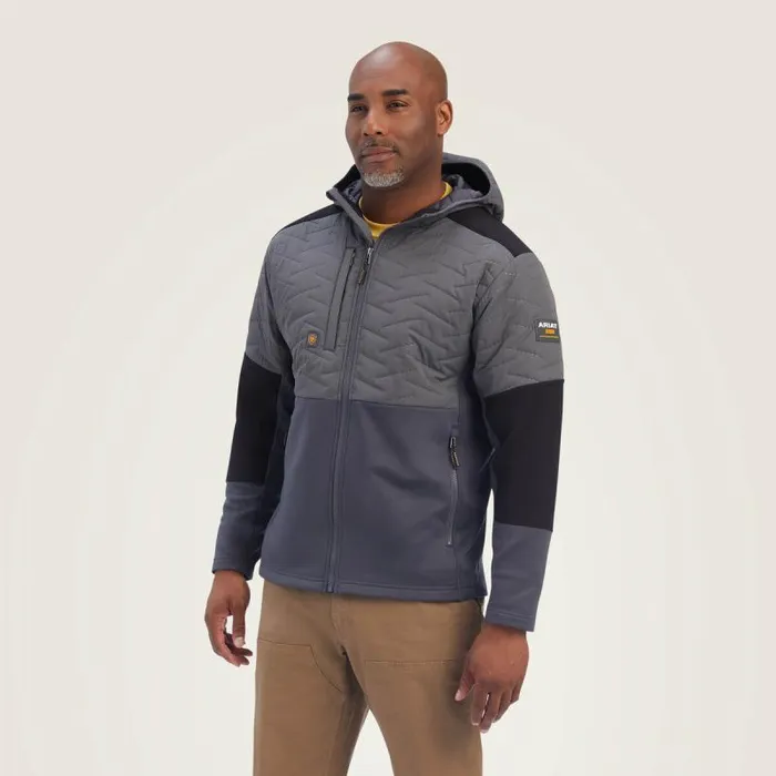 Men Jackets and Vests Ariat Rebar Cloud 9 Insulated Jacket Rebar Grey