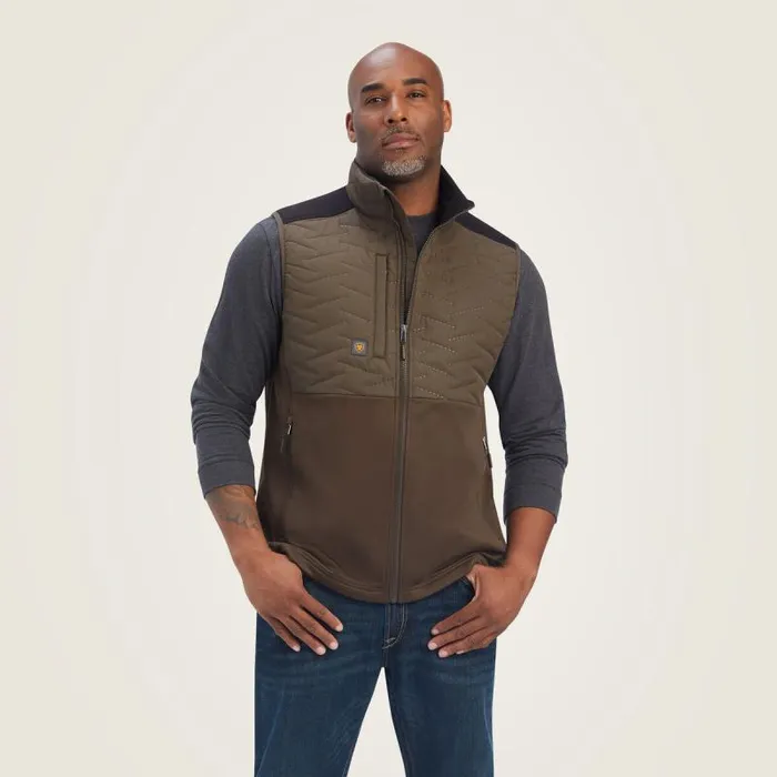 Men Jackets and Vests Ariat Rebar Cloud 9 Insulated Vest Wren