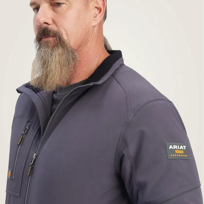 Men Jackets and Vests Ariat Rebar DriTEK DuraStretch Insulated Jacket Periscope Grey Men Jackets and Vests Ariat Rebar DriTEK DuraStretch Insulated Jacket Periscope Grey