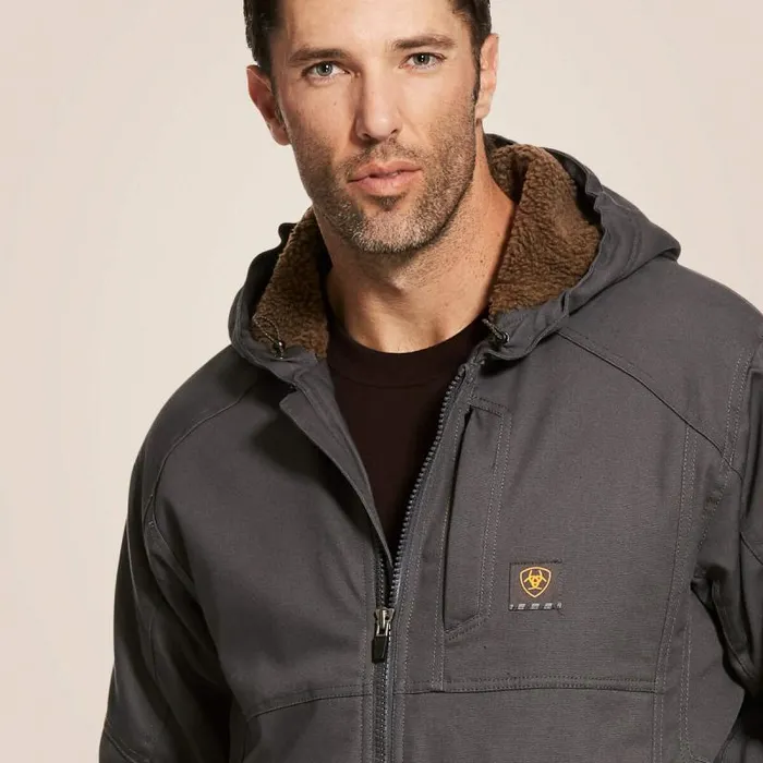 Men Jackets and Vests Ariat Rebar DuraCanvas Jacket Rebar Grey Men Jackets and Vests Ariat Rebar DuraCanvas Jacket Rebar Grey