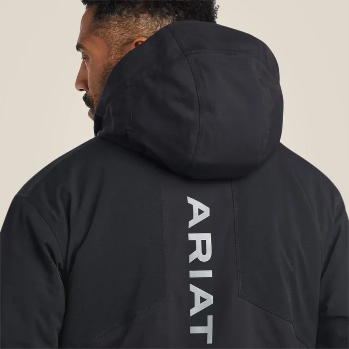 Men Jackets and Vests Ariat Rebar Polartec Elite Waterproof Insulated Jacket Black