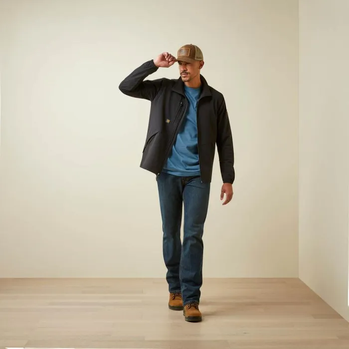 Men Jackets and Vests Ariat Rebar Weatherproof Convertible Jacket Black Men Jackets and Vests Ariat Rebar Weatherproof Convertible Jacket Black