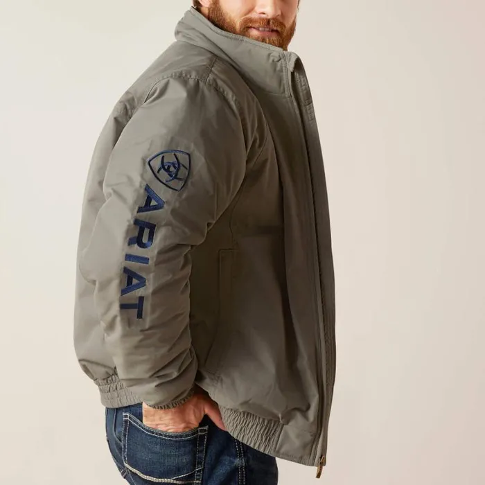 Men Jackets and Vests Ariat Team Insulated Jacket Jetty Grey