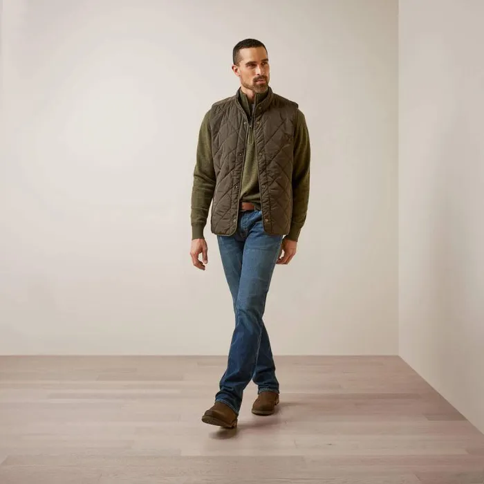 Men Jackets and Vests Ariat Woodside Vest Earth Men Jackets and Vests Ariat Woodside Vest Earth