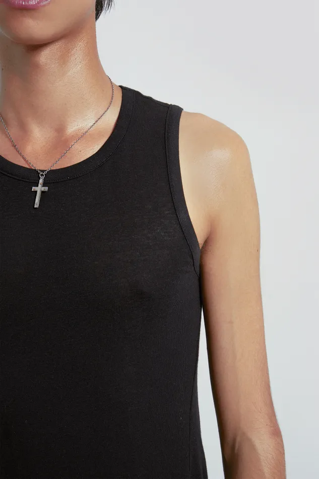 Men Jaded London Basics Black Mist Vest