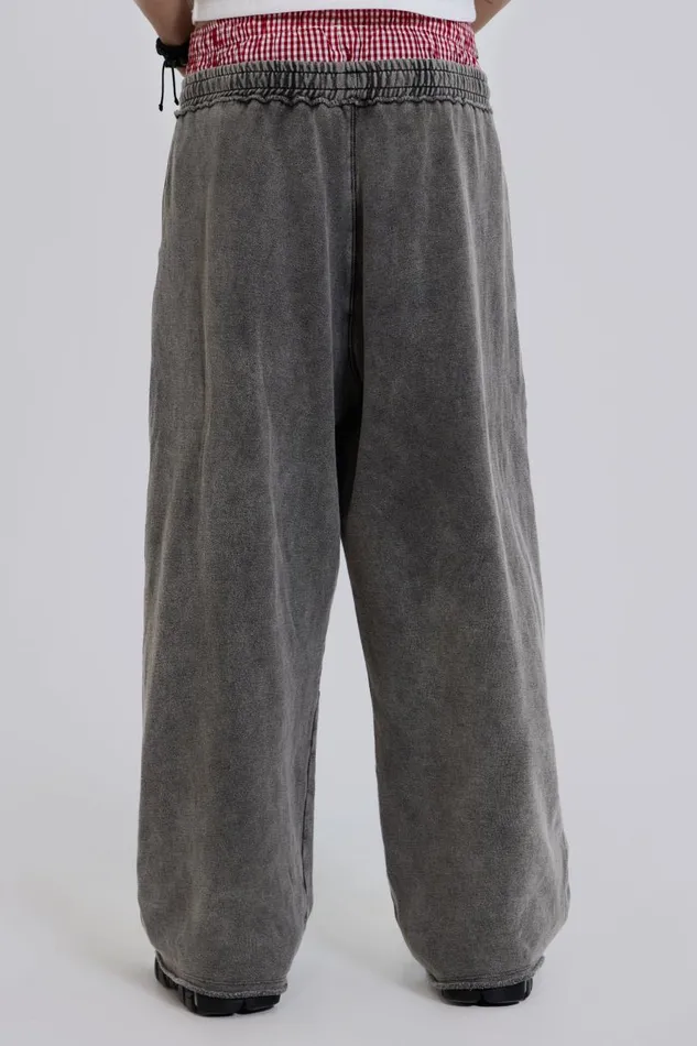 Men Jaded London Basics Chrome Wash Monster Joggers