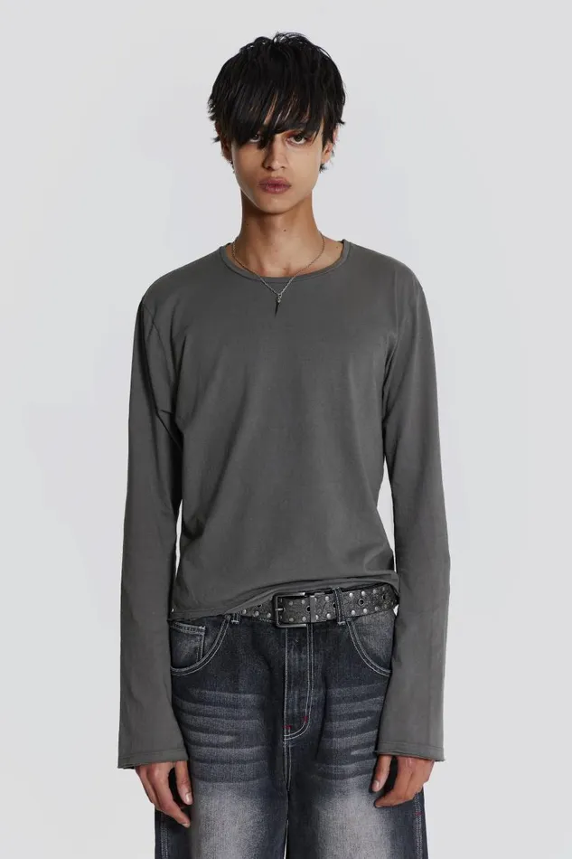 Men Jaded London Basics Fade Long Sleeve