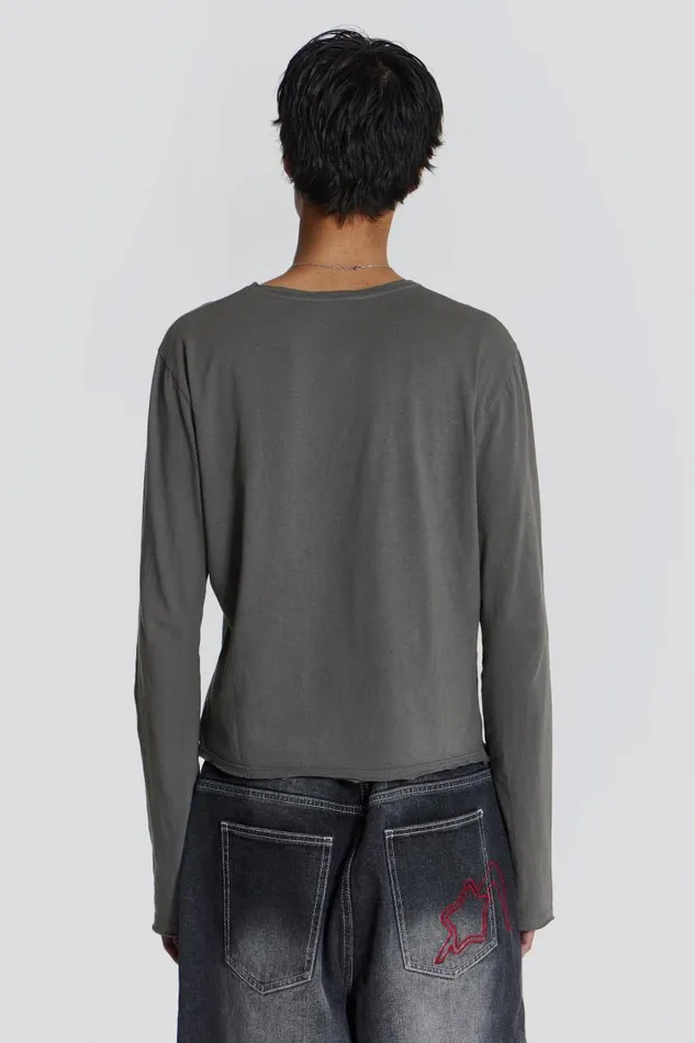 Men Jaded London Basics Fade Long Sleeve