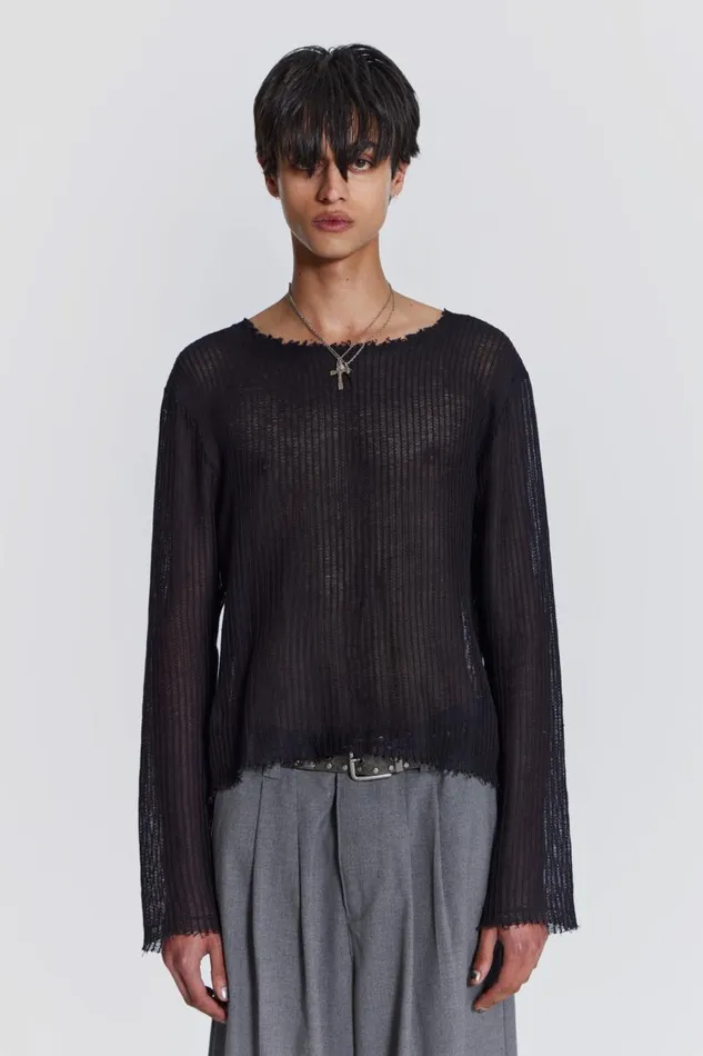 Men Jaded London Basics Ghost Long Sleeve