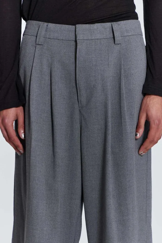 Men Jaded London Basics Goliath Grey Suit Pant