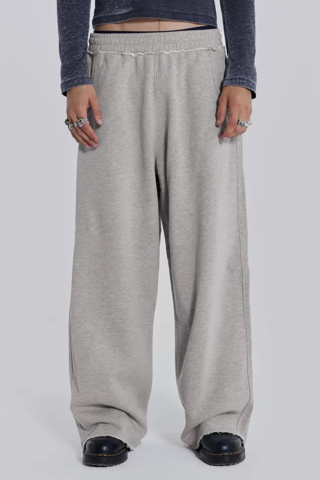 Men Jaded London Basics Grey Marl Monster Joggers