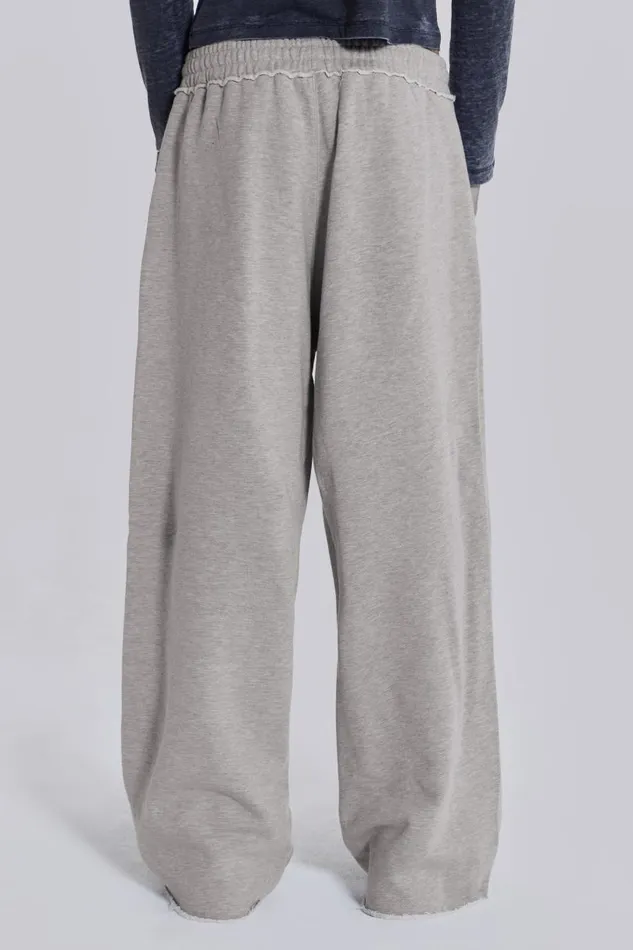 Men Jaded London Basics Grey Marl Monster Joggers