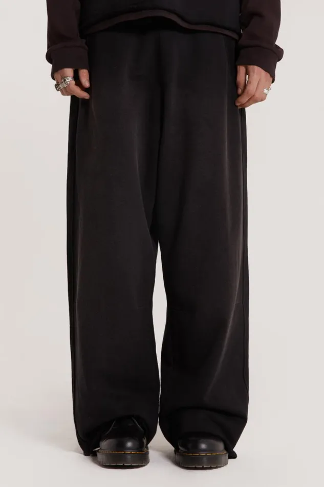 Men Jaded London Basics Washed Black Monster Joggers