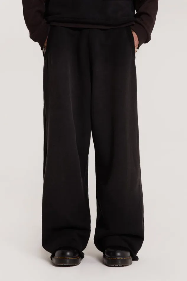 Men Jaded London Basics Washed Black Monster Joggers