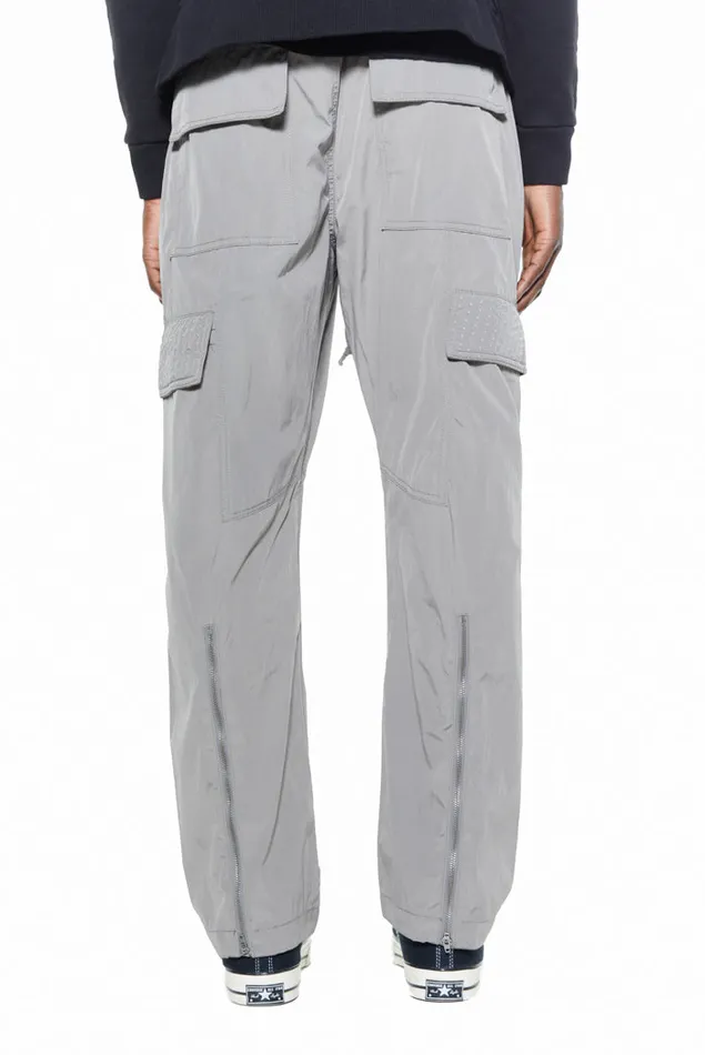 Men Jaded London Cargo Pants Ash Grey Trail Cargo Trousers