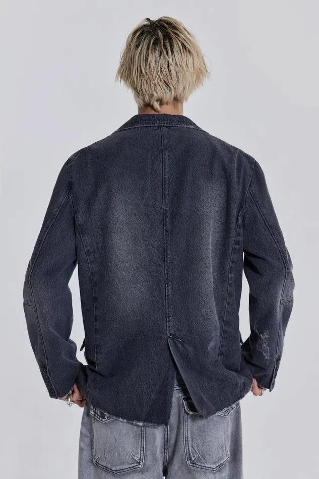 Men Jaded London Denim and Jeans Flint Blazer