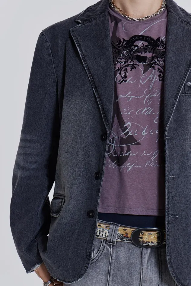 Men Jaded London Denim and Jeans Flint Blazer