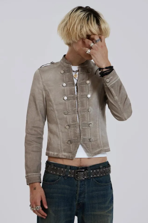 Men Jaded London Denim and Jeans Rebel Jacket