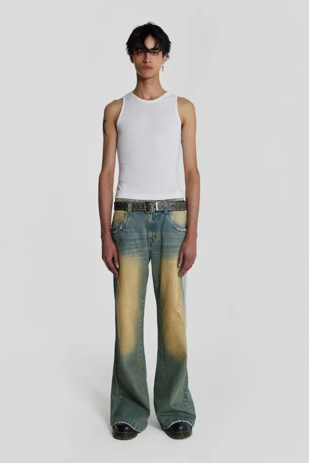 Men Jaded London Denim and Jeans Sand Wash Blaze Jean