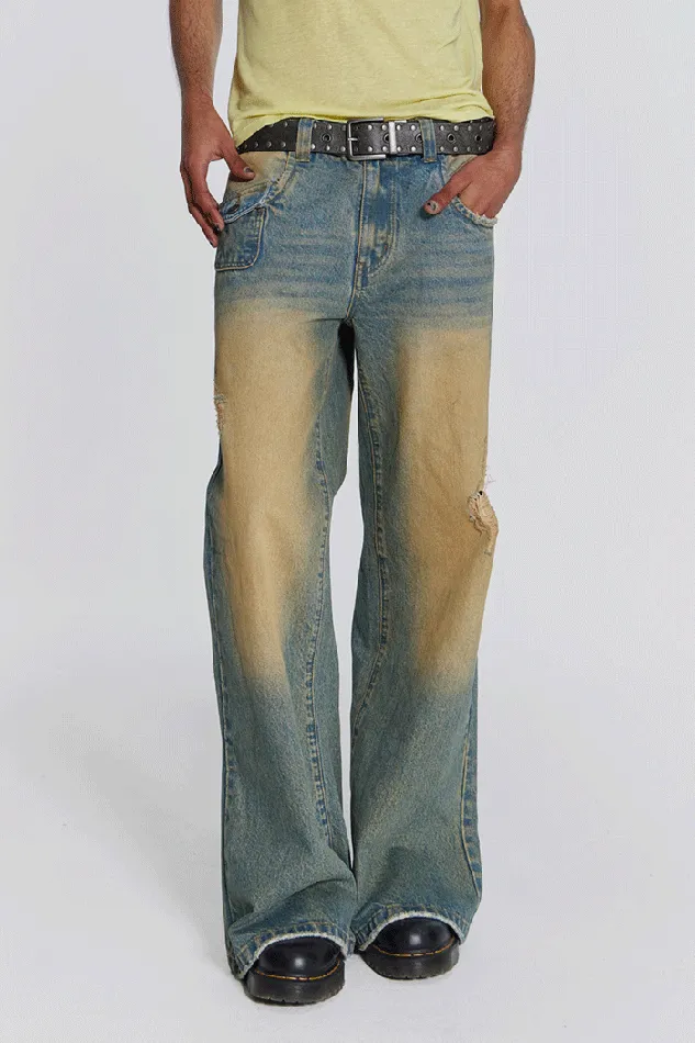 Men Jaded London Denim and Jeans Sand Wash Blaze Jean