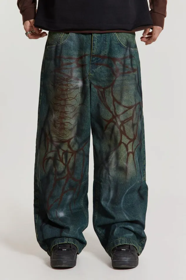 Men Jaded London Denim and Jeans Through The Trees Baggy Jeans