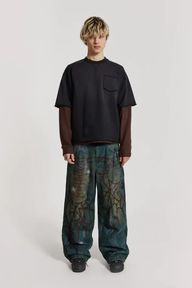 Men Jaded London Denim and Jeans Through The Trees Baggy Jeans