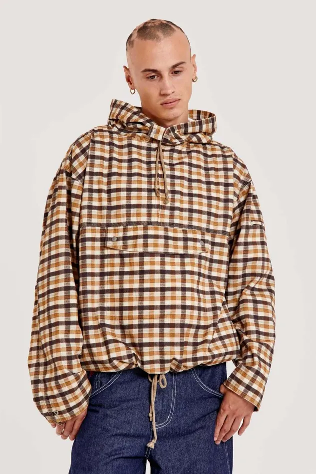 Men Jaded London Jackets Hyde Gingham Pullover
