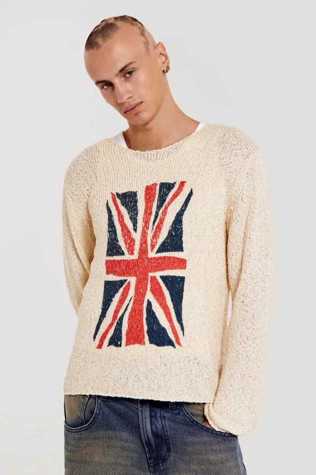 Men Jaded London Knitwear Albion Jumper