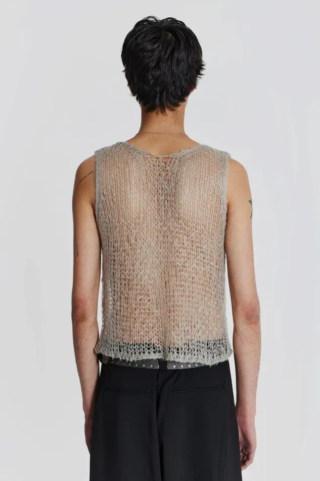Men Jaded London Knitwear Dust Knit Tank