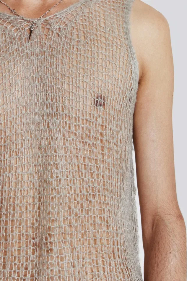 Men Jaded London Knitwear Dust Knit Tank