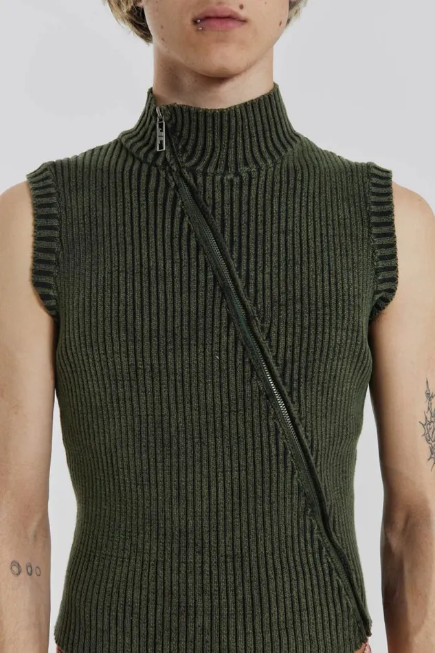 Men Jaded London Knitwear Lure Asymmetric Knit