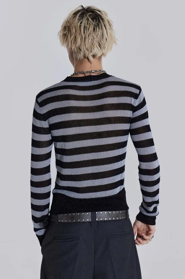 Men Jaded London Knitwear Sterling Stripe Knit