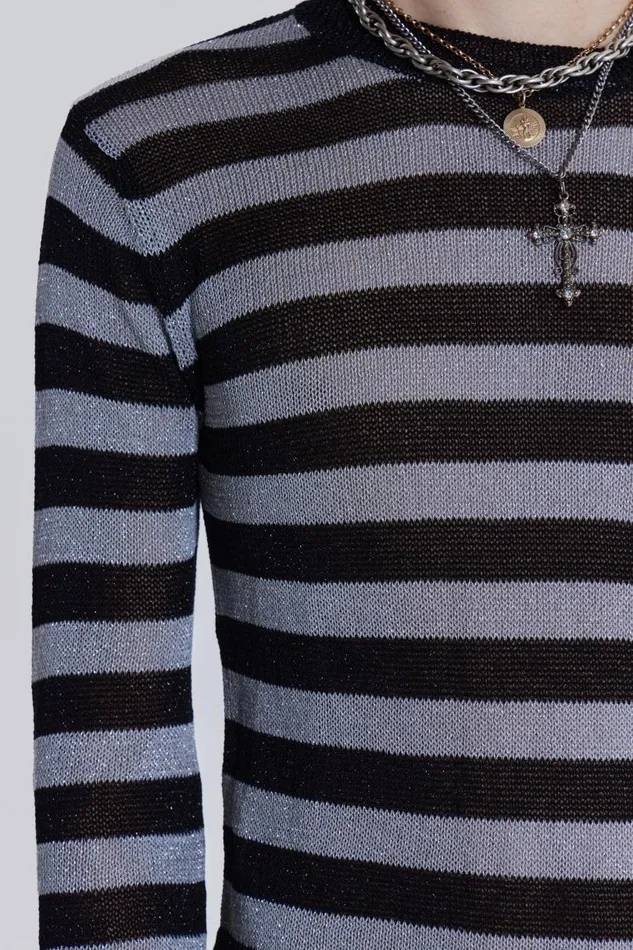Men Jaded London Knitwear Sterling Stripe Knit
