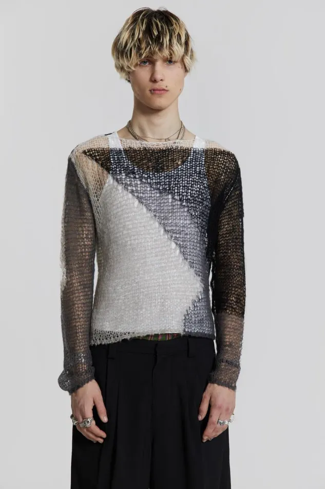 Men Jaded London Knitwear Storm Knit