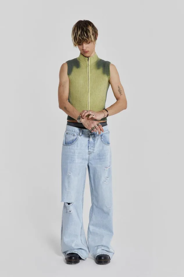 Men Jaded London Knitwear Toxic Vest