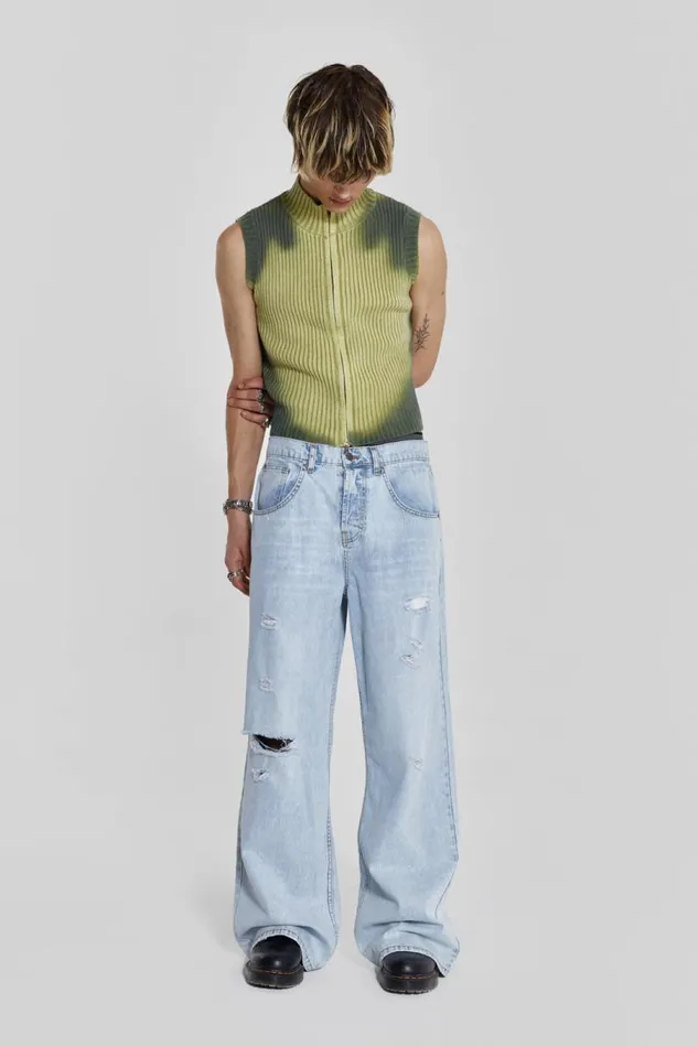 Men Jaded London Knitwear Toxic Vest