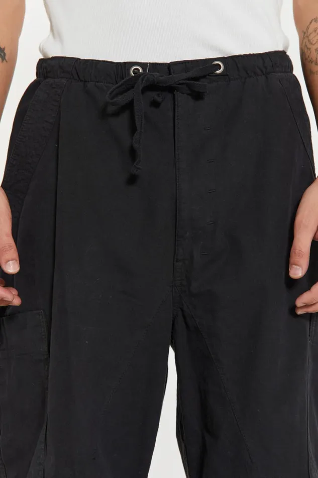 Men Jaded London Parachute Pants Black Parachute Cargo Pants